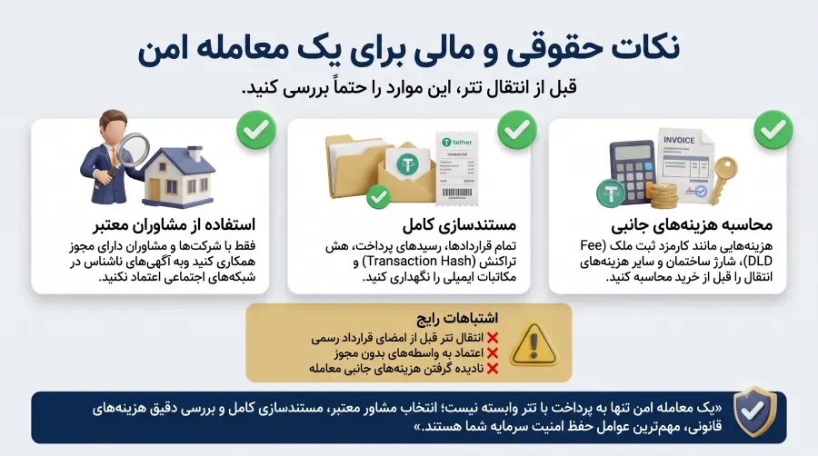 نکات حقوقی برای یک معامله امن
